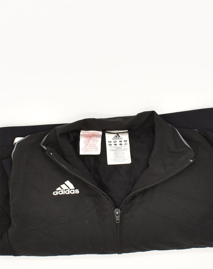 ADIDAS Boys Climalite Graphic Tracksuit Top Jacket 7-8 Years Black | Vintage Adidas | Thrift | Second-Hand Adidas | Used Clothing | Messina Hembry 