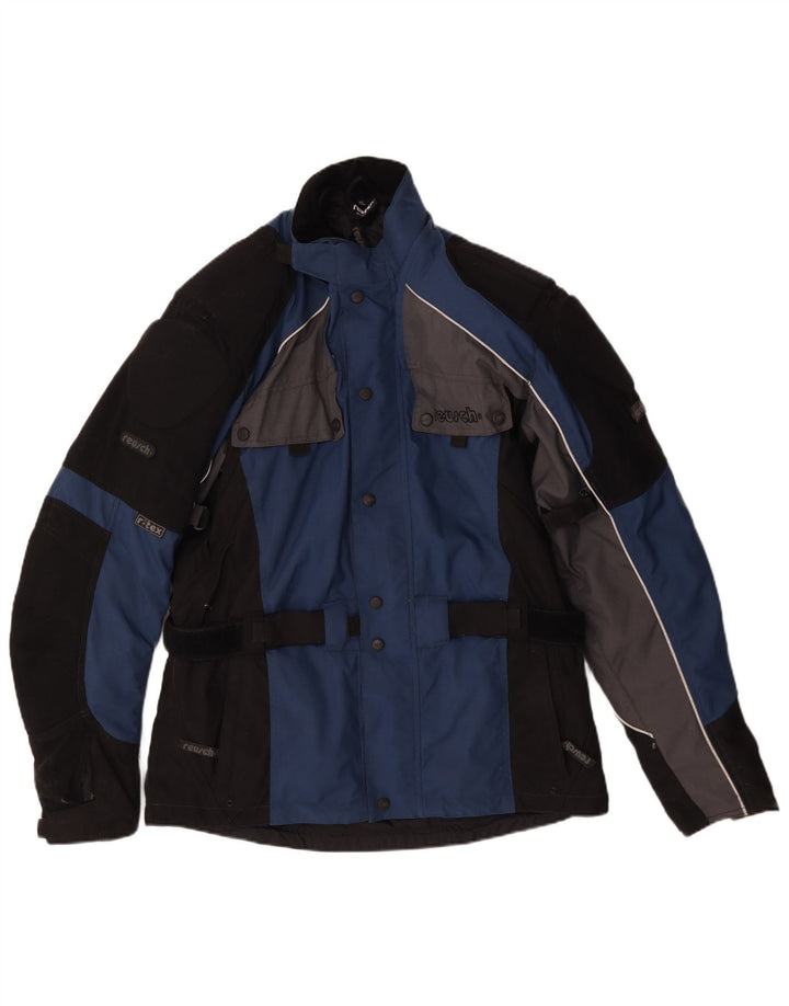 Reusch Mens Racer Jacket UK 42 XL Blue Colourblock Polyamide