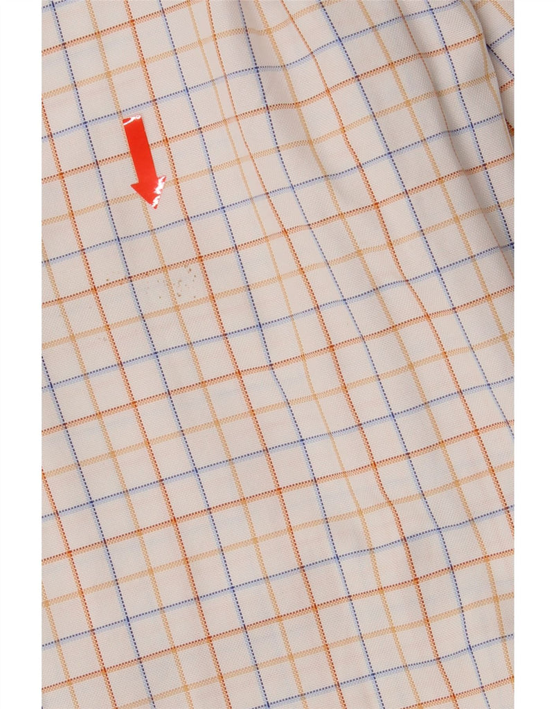 PAUL & SHARK Mens Shirt Size 45 XL White Check Cotton Vintage Paul & Shark and Second-Hand Paul & Shark from Messina Hembry 