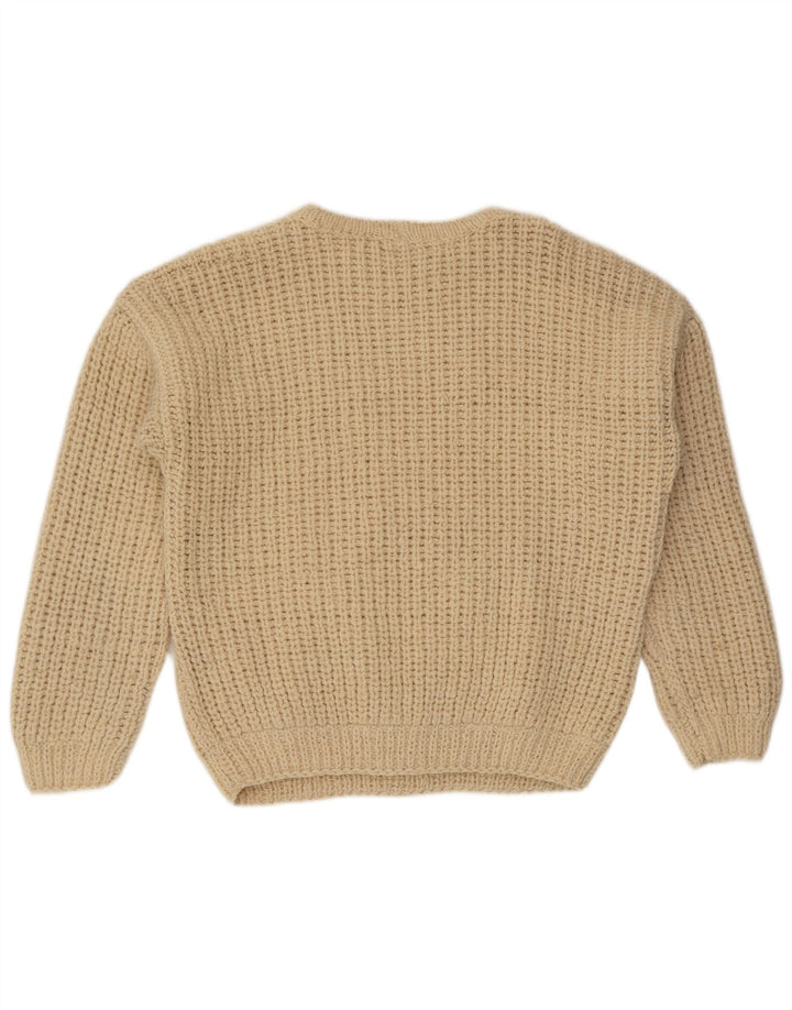 Vintage Mens Crew Neck Jumper Sweater XL Beige