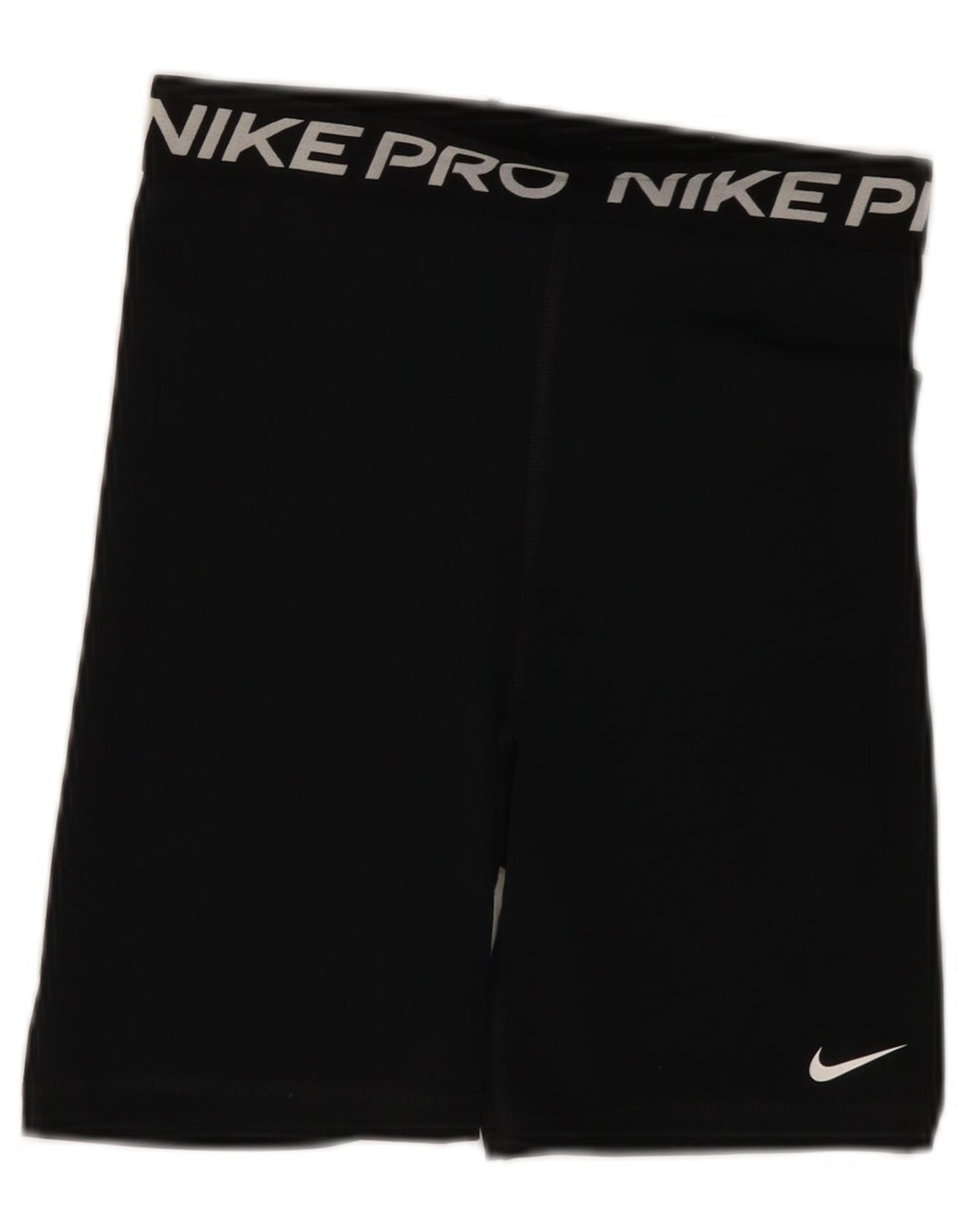 Nike Womens Dri Fit Graphic Sport Shorts UK 10 Small  Black Polyester