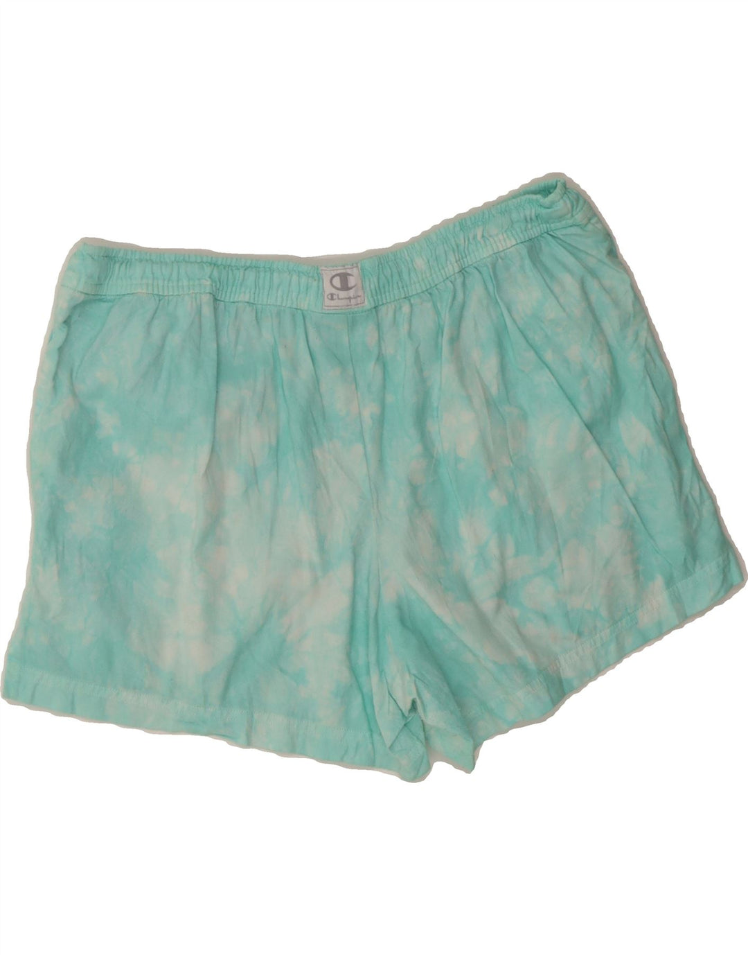CHAMPION Boys Sport Shorts 9-10 Years Medium  Blue Tie Dye Cotton Vintage Champion and Second-Hand Champion from Messina Hembry 