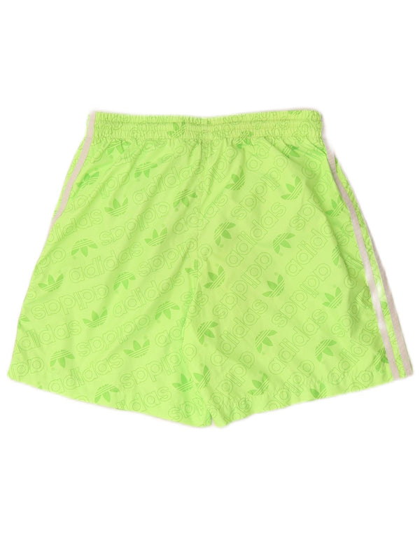 Adidas Mens Graphic Sport Shorts Small  Green Polyester
