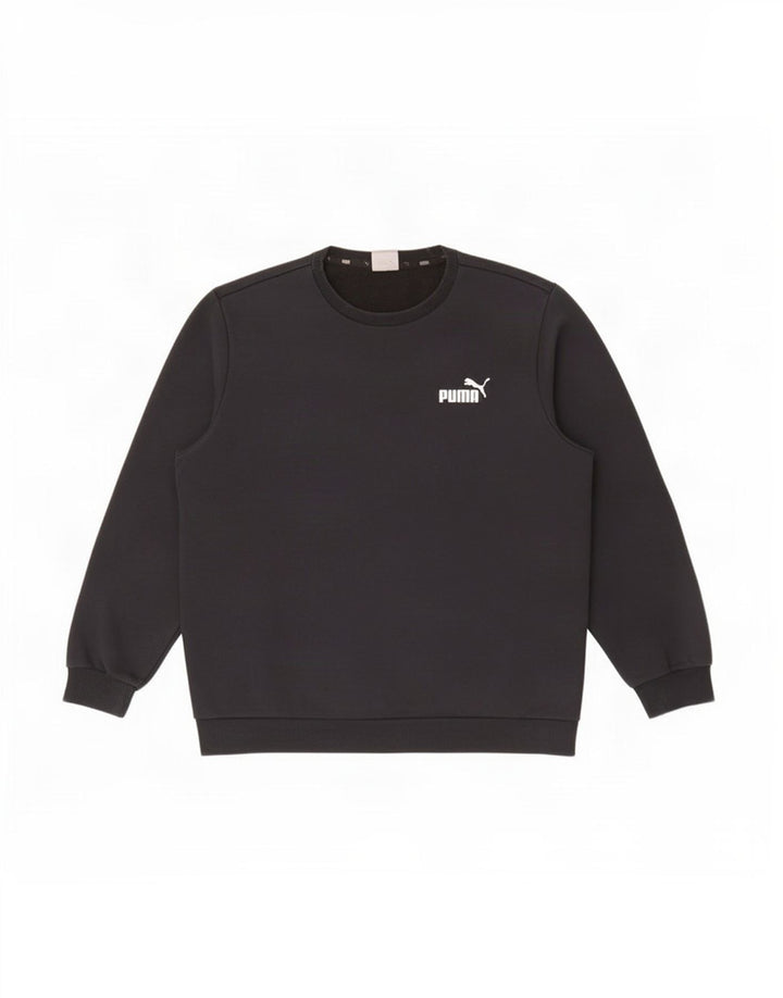 Puma Mens Sweatshirt Jumper Large Black Cotton