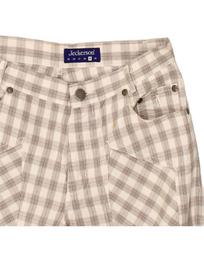 JECKERSON Womens Bermuda Shorts W29 Medium  Grey Check Cotton Vintage Jeckerson and Second-Hand Jeckerson from Messina Hembry 