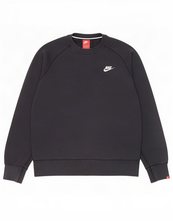 Nike Mens Sweatshirt Jumper Medium Black Cotton