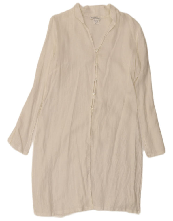 Naracamicie Womens Shirt Dress UK 12 Medium White