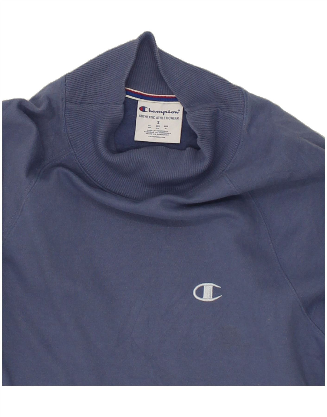 CHAMPION Womens Sweatshirt Jumper UK 10 Small Navy Blue Polyester Vintage Champion and Second-Hand Champion from Messina Hembry 