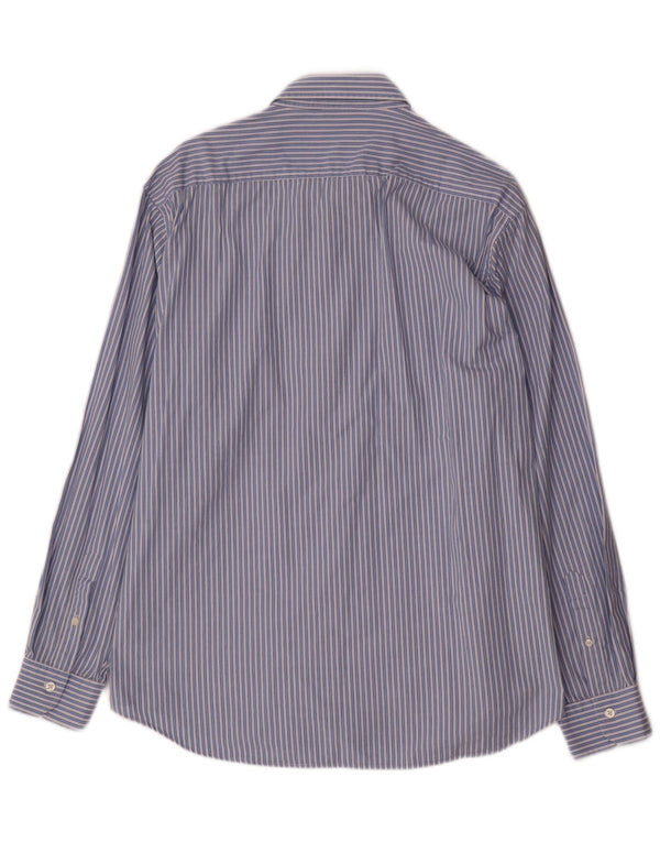 Carrera Mens Shirt 2XL Blue Striped Cotton