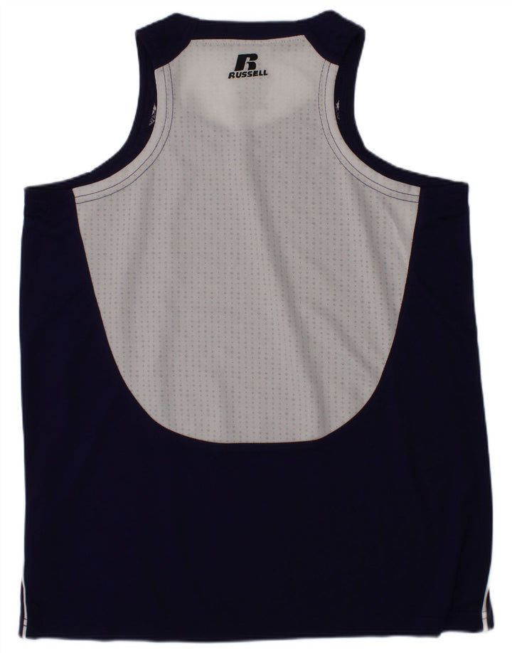 RUSSELL ATHLETIC Boys Dri-Power Vest Top 10-11 Years Medium Purple