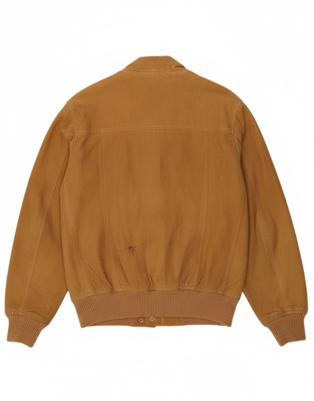 Maren Mens Suede Bomber Jacket UK 40 Large Beige Suede