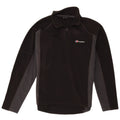 Berghaus Mens Zip Neck Fleece Jumper Medium Black Colourblock