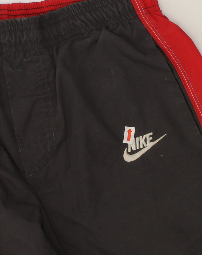 NIKE Boys Tracksuit Trousers 10-11 Years Medium  Black Colourblock | Vintage Nike | Thrift | Second-Hand Nike | Used Clothing | Messina Hembry 