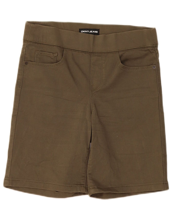 Dkny Womens Casual Shorts Small W27 Khaki Cotton