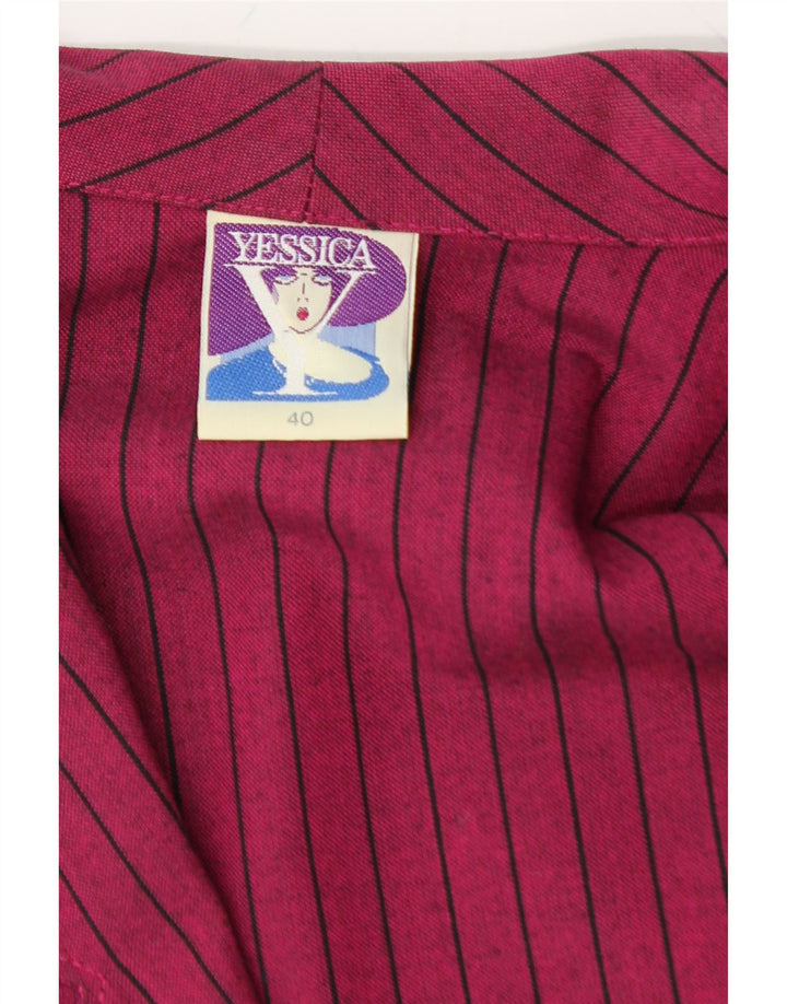 YESSICA Womens Longline Oversized Blazer Jacket EU 40 Medium Burgundy Vintage Yessica and Second-Hand Yessica from Messina Hembry 