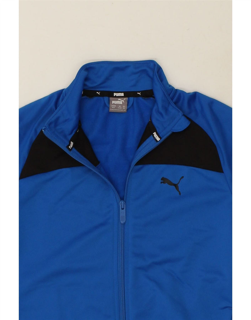 PUMA Girls Tracksuit Top Jacket 11-12 Years Blue Polyester | Vintage Puma | Thrift | Second-Hand Puma | Used Clothing | Messina Hembry 