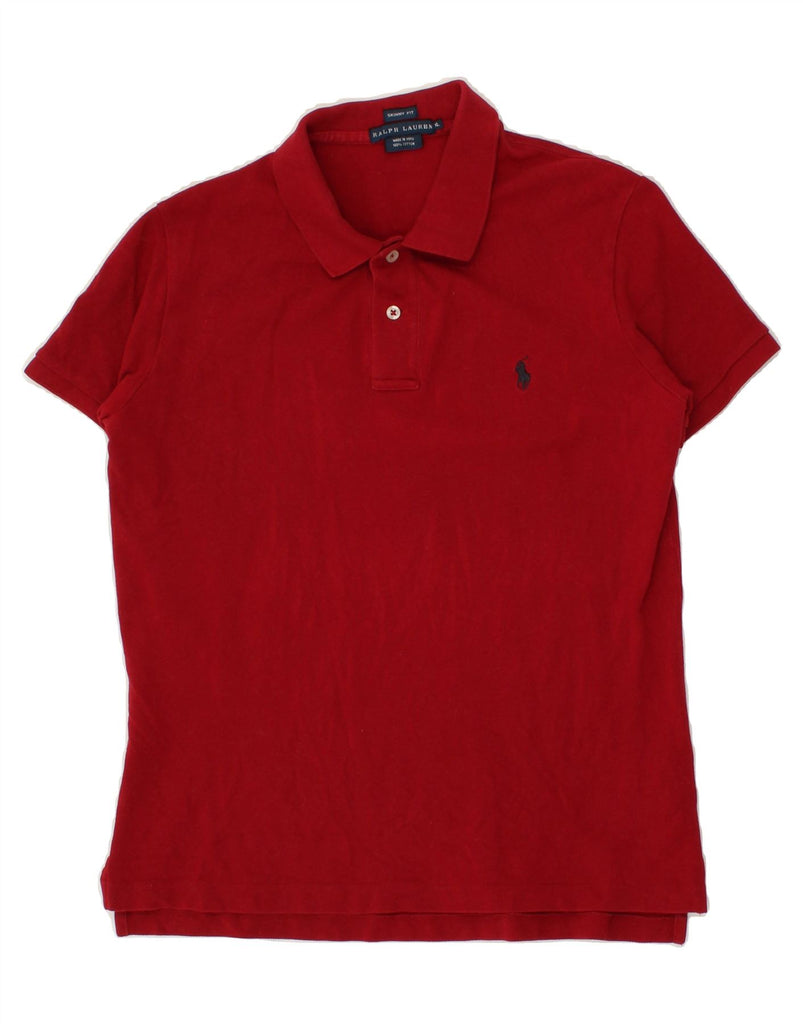 RALPH LAUREN Boys Skinny Polo Shirt 14-15 Years XL Red Cotton | Vintage Ralph Lauren | Thrift | Second-Hand Ralph Lauren | Used Clothing | Messina Hembry 