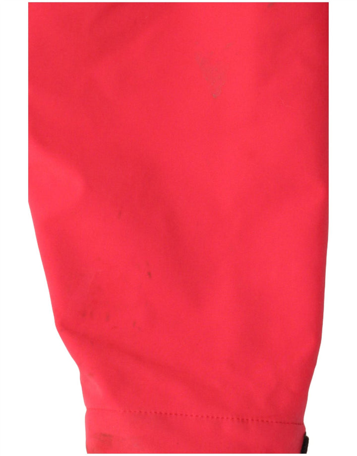 Superdry Womens Crop Hooded Windbreaker Jacket UK 16 Large  Pink Polyester