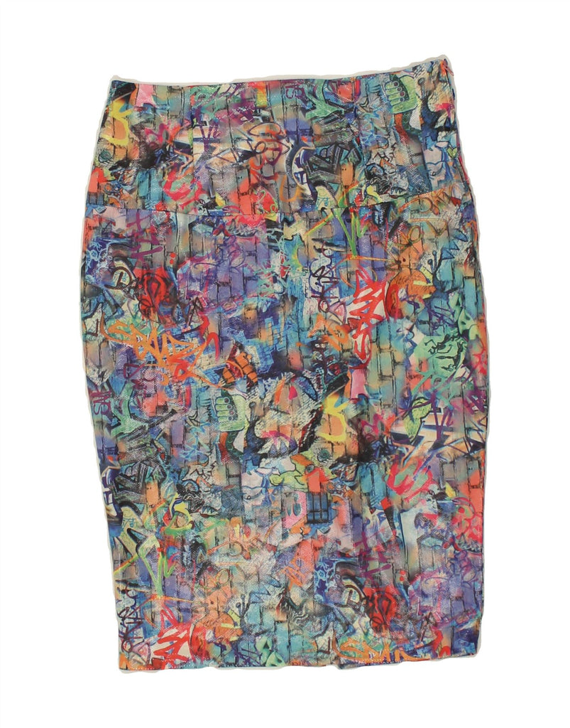 VINTAGE Womens Abstract Pattern Pencil Skirt W28 Medium  Multicoloured | Vintage Vintage | Thrift | Second-Hand Vintage | Used Clothing | Messina Hembry 