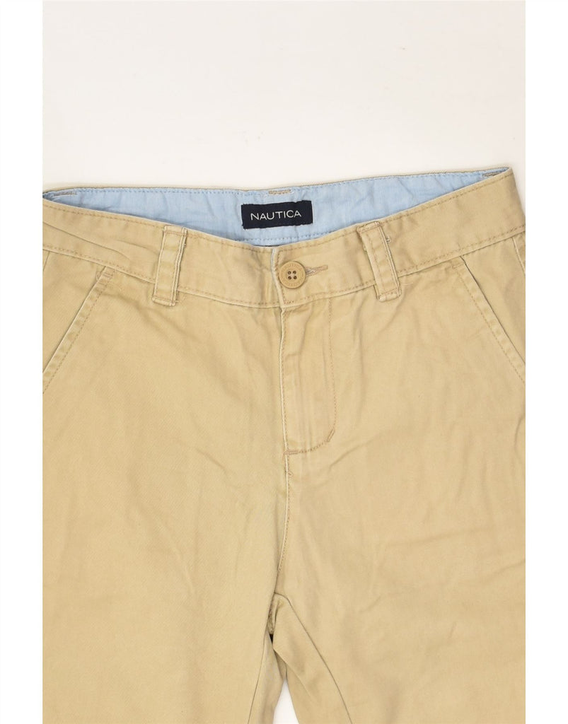 NAUTICA Boys Chino Shorts 9-10 Years W26  Beige Cotton | Vintage Nautica | Thrift | Second-Hand Nautica | Used Clothing | Messina Hembry 