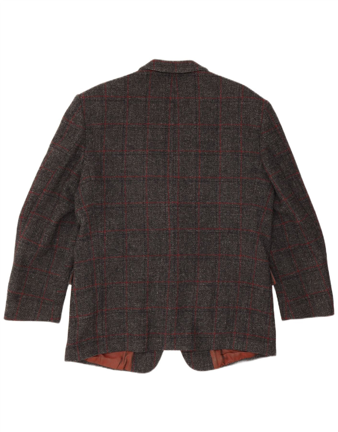 Scirocco Mens Harris Tweed 2 Button Blazer Jacket UK 40 Large Grey Check