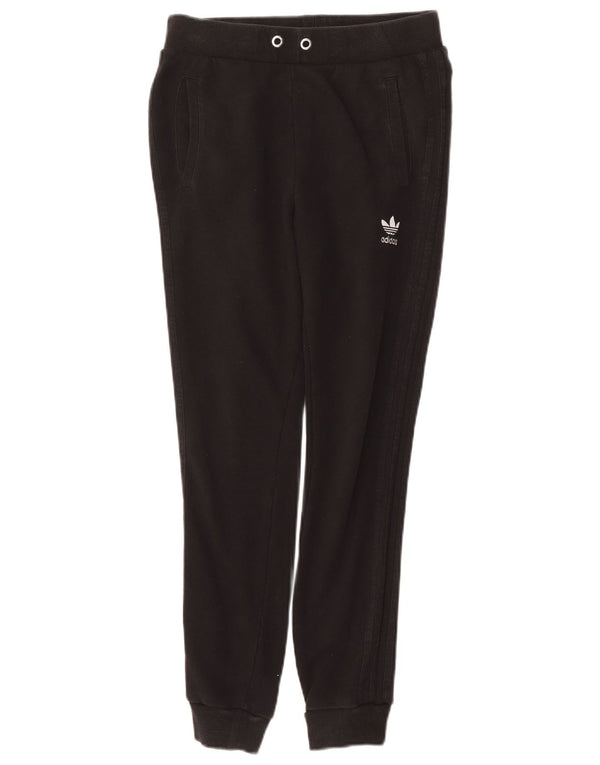 Adidas Womens Tracksuit Trousers Joggers UK 12 Medium Grey Cotton