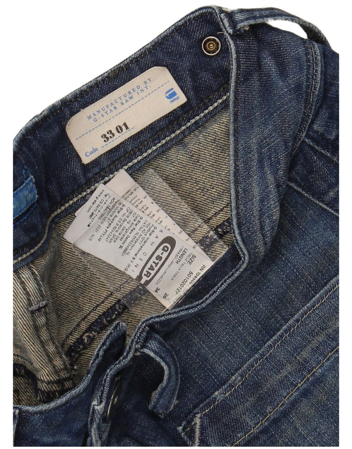 G-STAR Womens Super Slim Jeans W28 L34 Blue Cotton