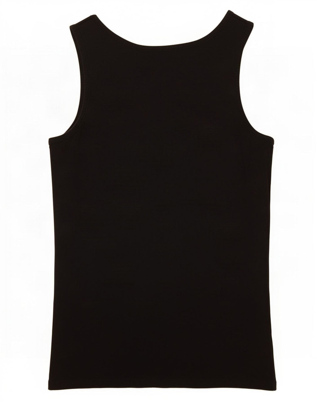 Guess Womens Graphic Vest Top UK 12 Medium Black Cotton