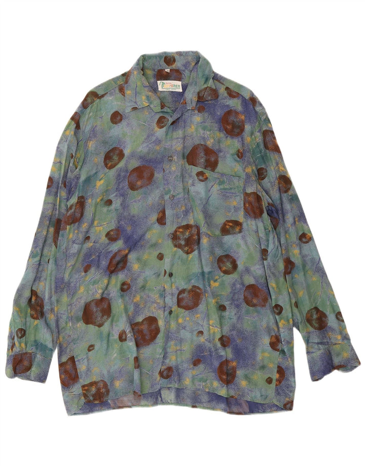 ASTIBO Mens Abstract Pattern Shirt Size 39 Medium Multicoloured