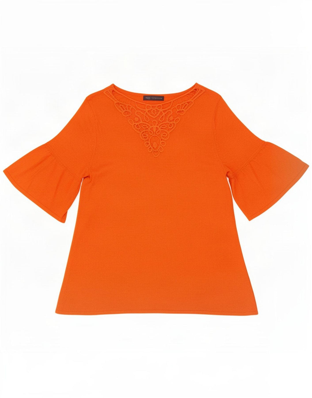 Marks & Spencer Womens Blouse Top UK 14 Medium Orange Acrylic