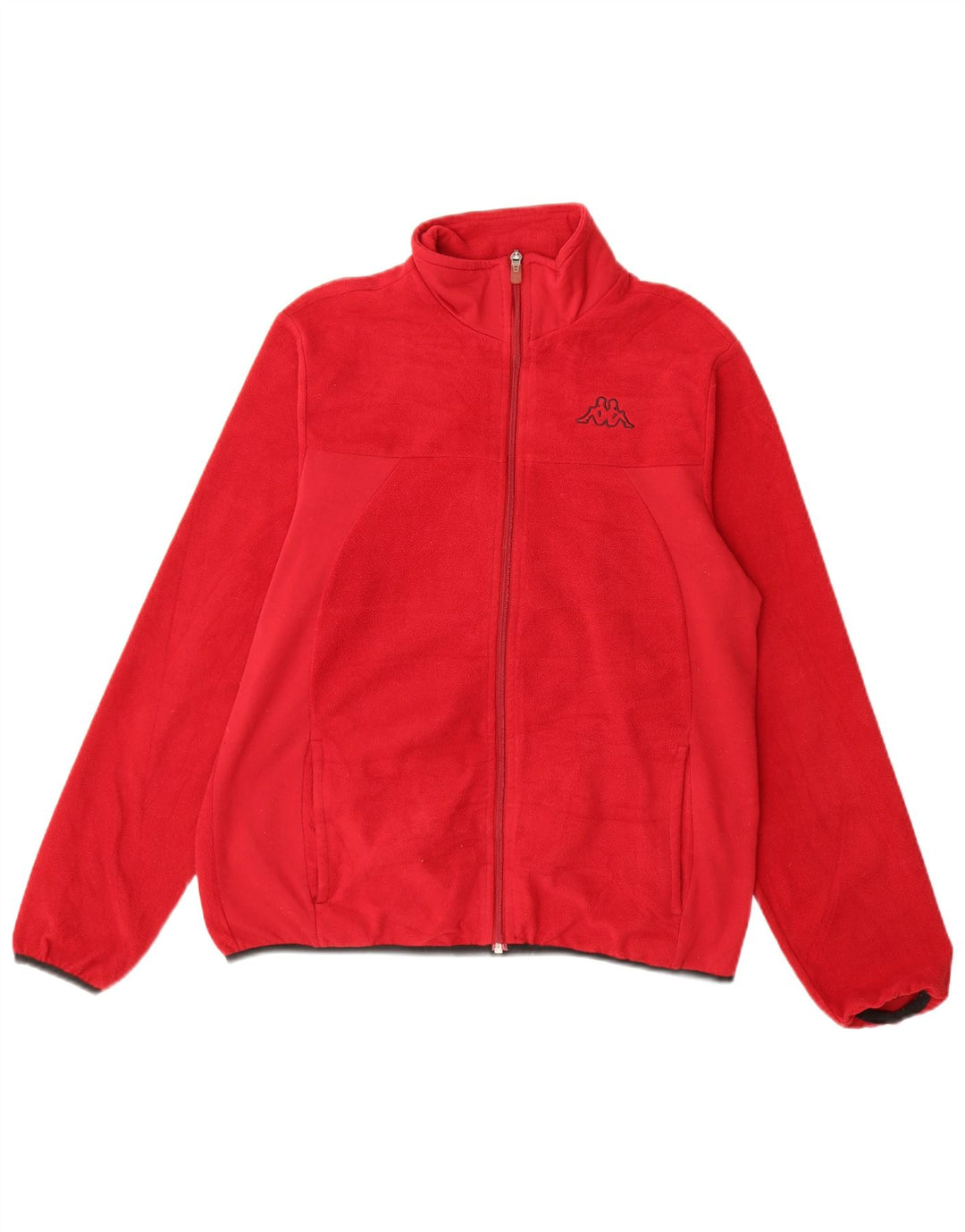 Kappa Womens Fleece Jacket UK 14 Medium Red Polyester