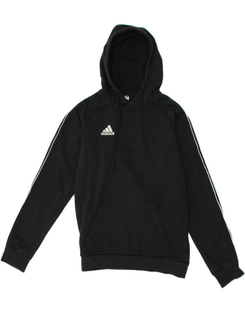 ADIDAS Mens Hoodie Jumper Small Black Cotton | Vintage Adidas | Thrift | Second-Hand Adidas | Used Clothing | Messina Hembry 