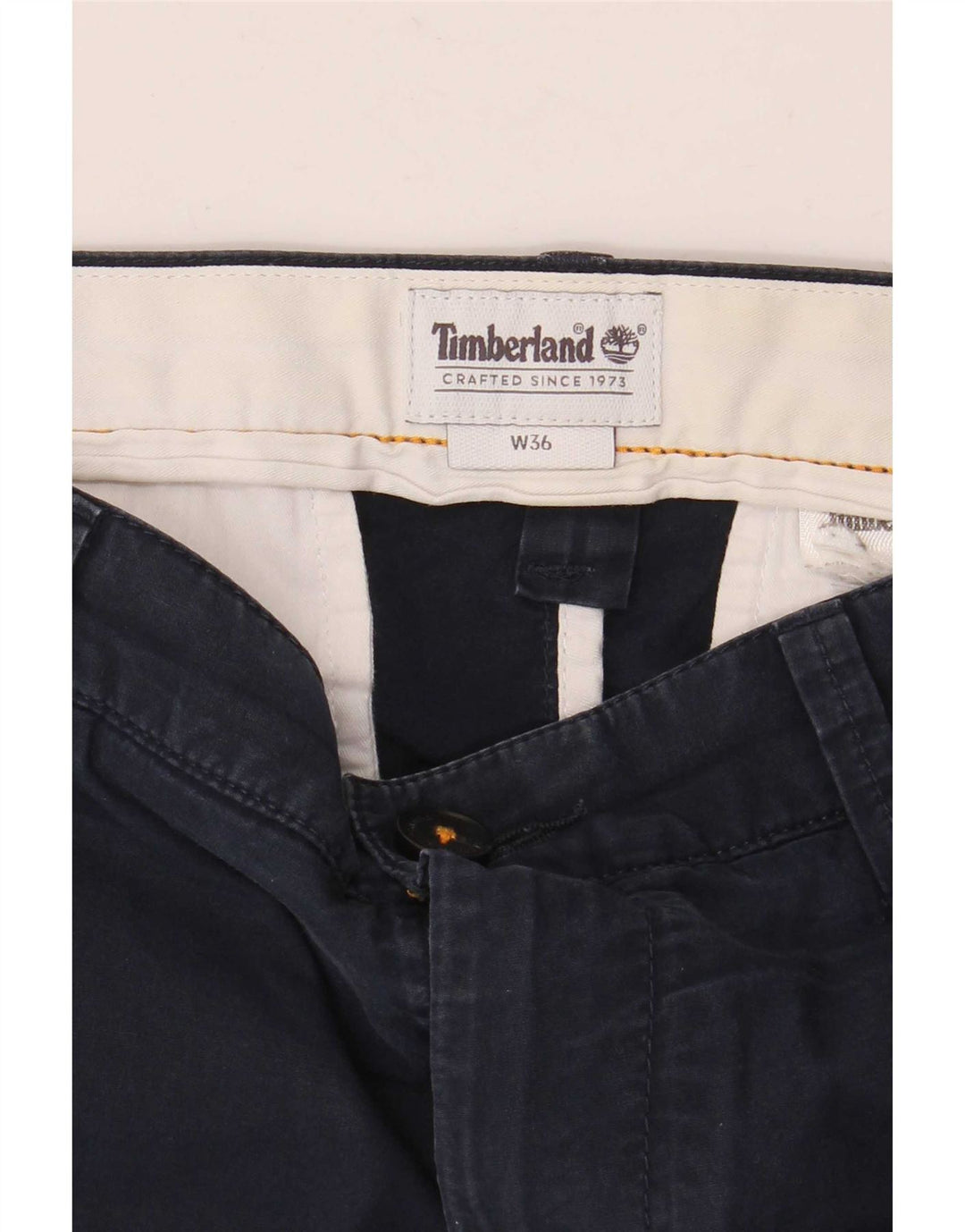 Timberland Mens Chino Shorts W36 Large Navy Blue