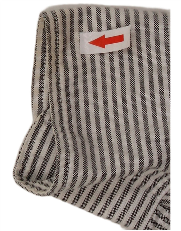 J. CREW Mens Oxford Slim Fit Shirt Medium Grey Pinstripe Cotton