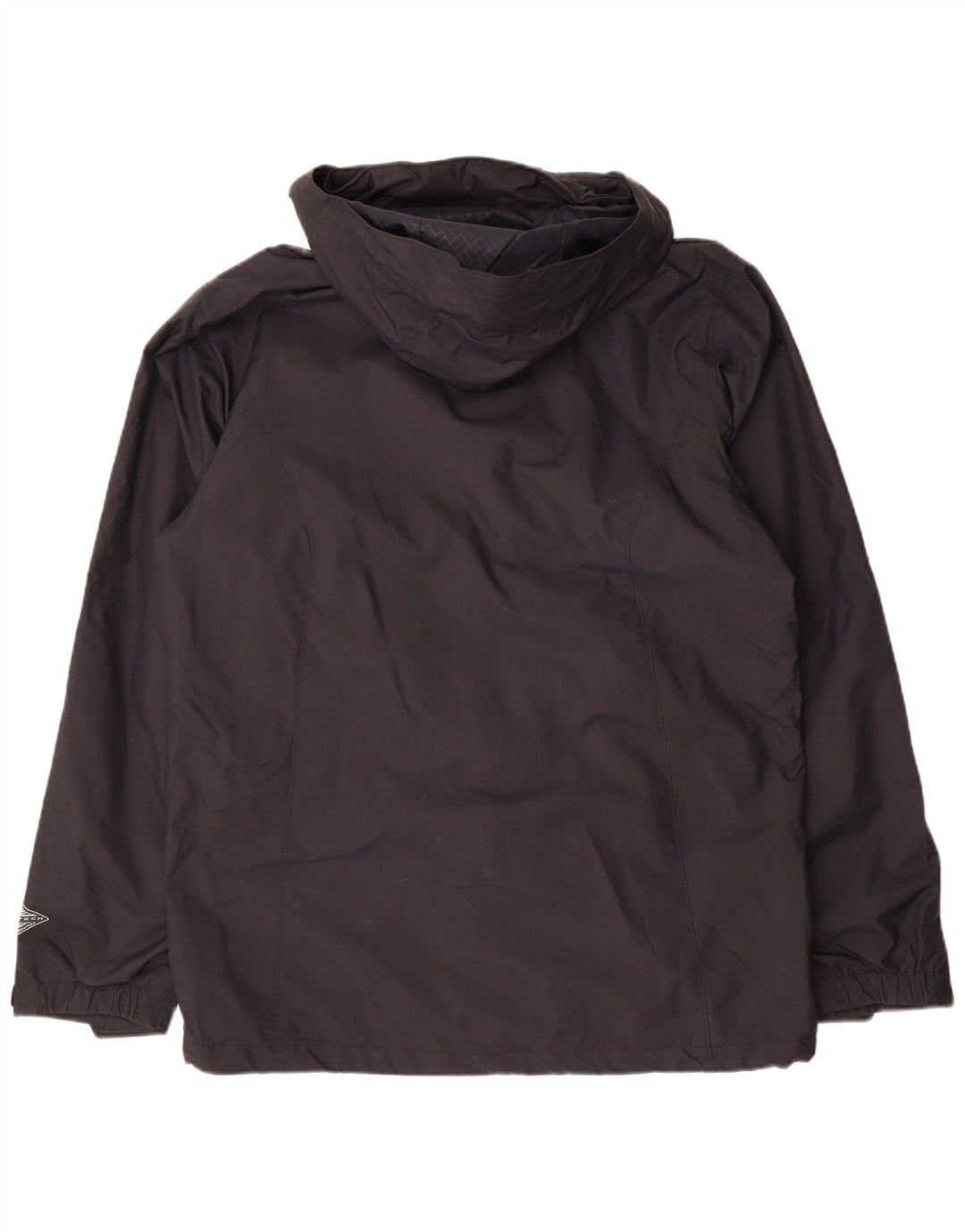 COLUMBIA Mens Omni-Tech Hooded Windbreaker Jacket UK 38 Medium Black Nylon