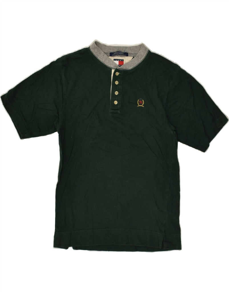 TOMMY HILFIGER Boys T-Shirt Top 5-6 Years Large  Green Cotton | Vintage Tommy Hilfiger | Thrift | Second-Hand Tommy Hilfiger | Used Clothing | Messina Hembry 