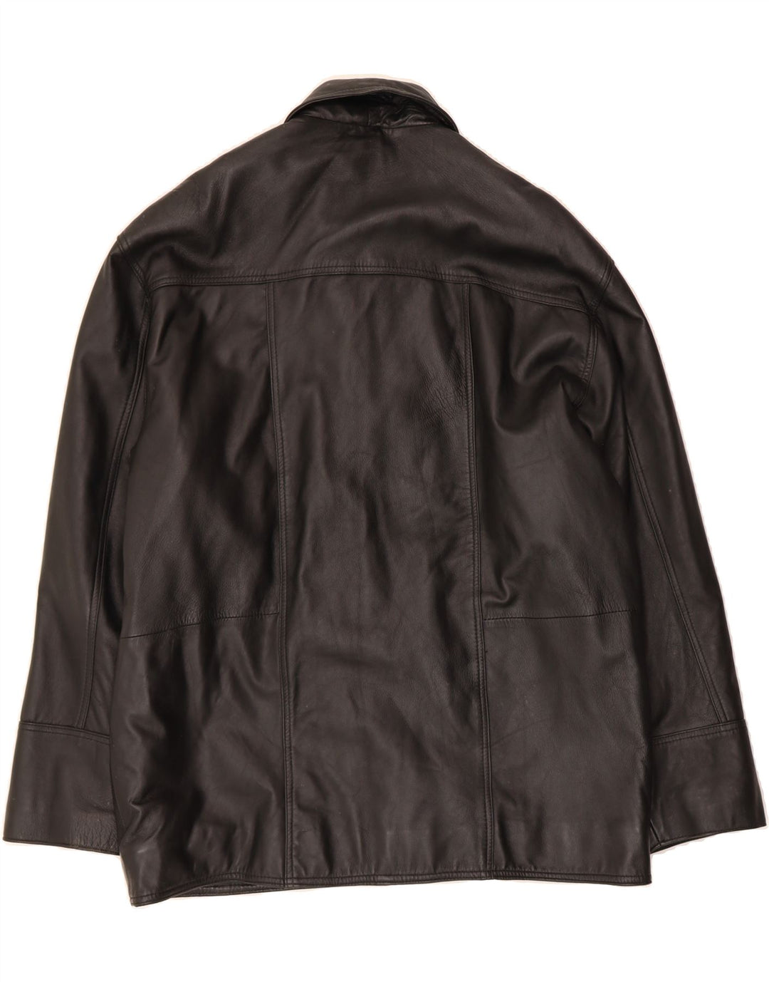 VINTAGE Mens Leather Jacket UK 42 XL Black Leather Vintage Vintage and Second-Hand Vintage from Messina Hembry 