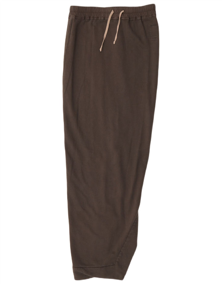 Rick Owens Womens Maxi Skirt Small W28 Grey Cotton