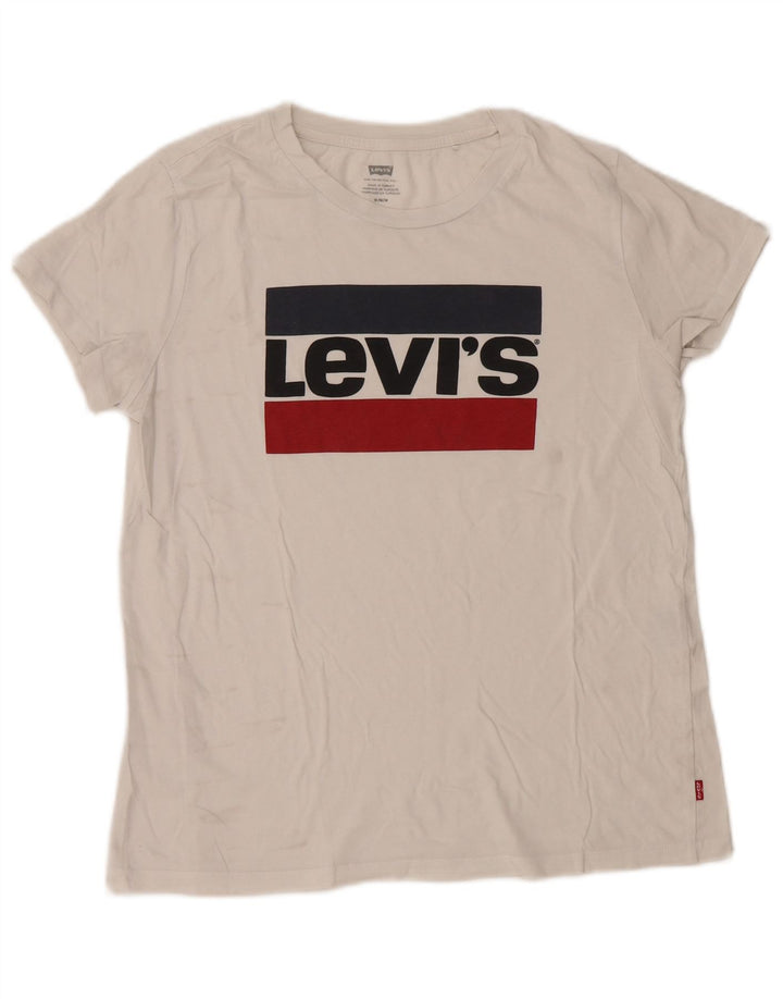Levi's Mens Graphic T-Shirt Top Medium White