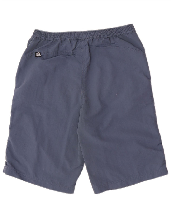 Adidas Boys Cargo Shorts 13-14 Years W30 Blue Colourblock Polyamide