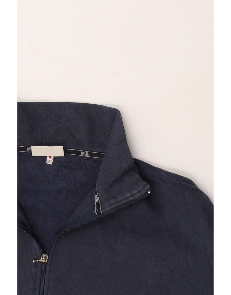 ASICS Mens Tracksuit Top Jacket Large Navy Blue Cotton Vintage Asics and Second-Hand Asics from Messina Hembry 