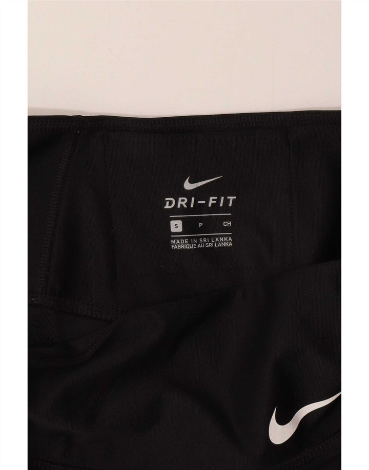 Nike Womens Graphic Leggings UK 8 Small Black