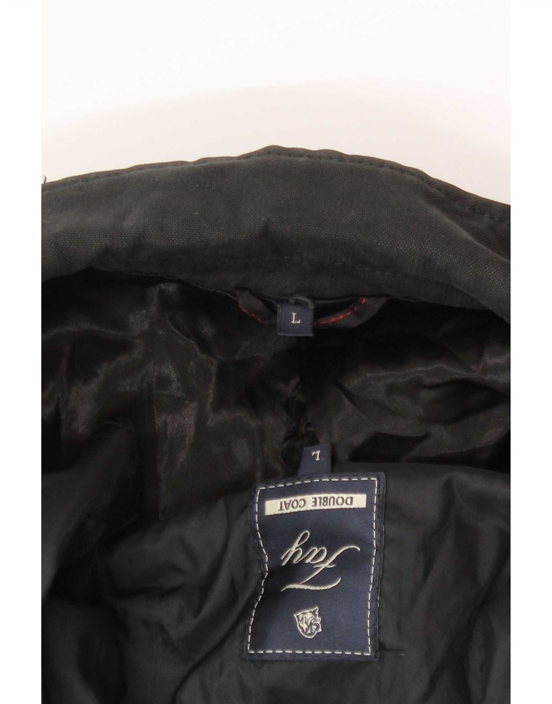 Fay Mens Overcoat UK 40 Large Black