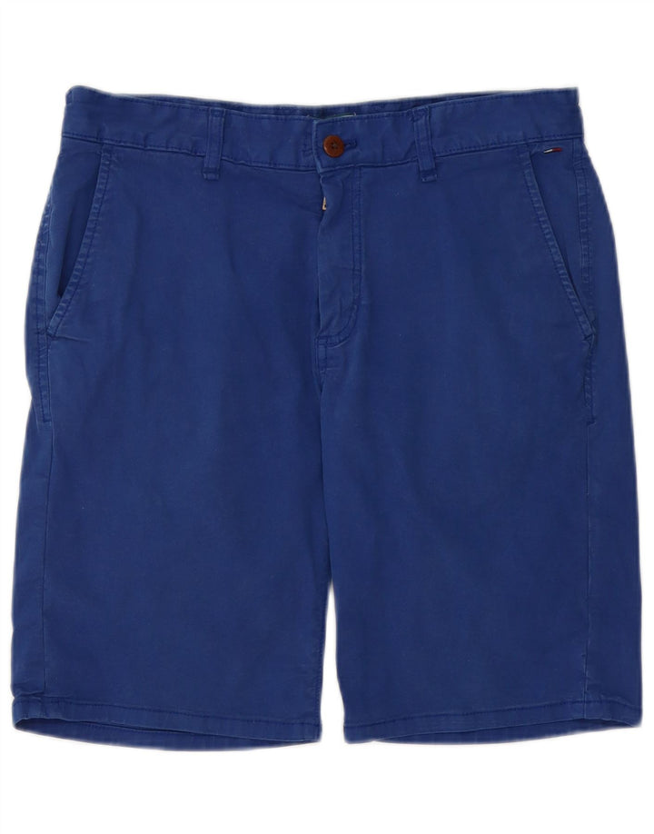 Tommy Hilfiger Mens Chino Shorts W31 Medium Blue Cotton