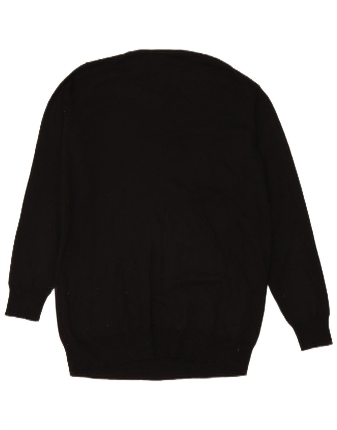 Zara Womens Crew Neck Jumper Sweater UK 14 Medium Black