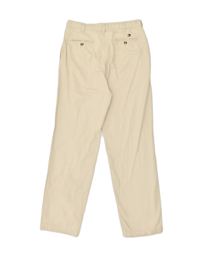 TOMMY HILFIGER Mens Tapered Chino Trousers W34 L34 Beige Cotton | Vintage Tommy Hilfiger | Thrift | Second-Hand Tommy Hilfiger | Used Clothing | Messina Hembry 