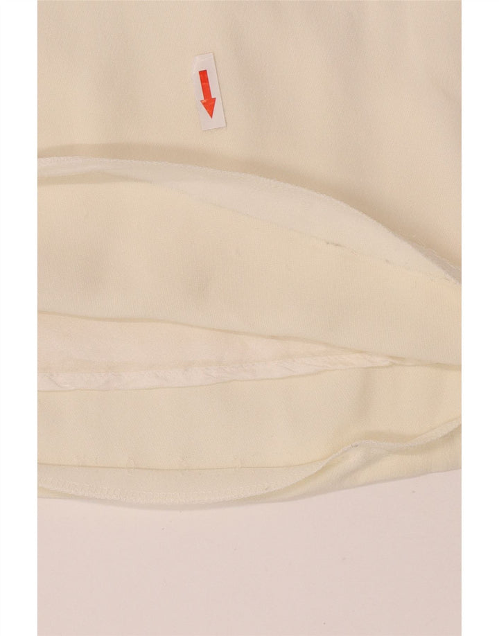 Max Mara Womens Midi Skirt W28 Medium Off White