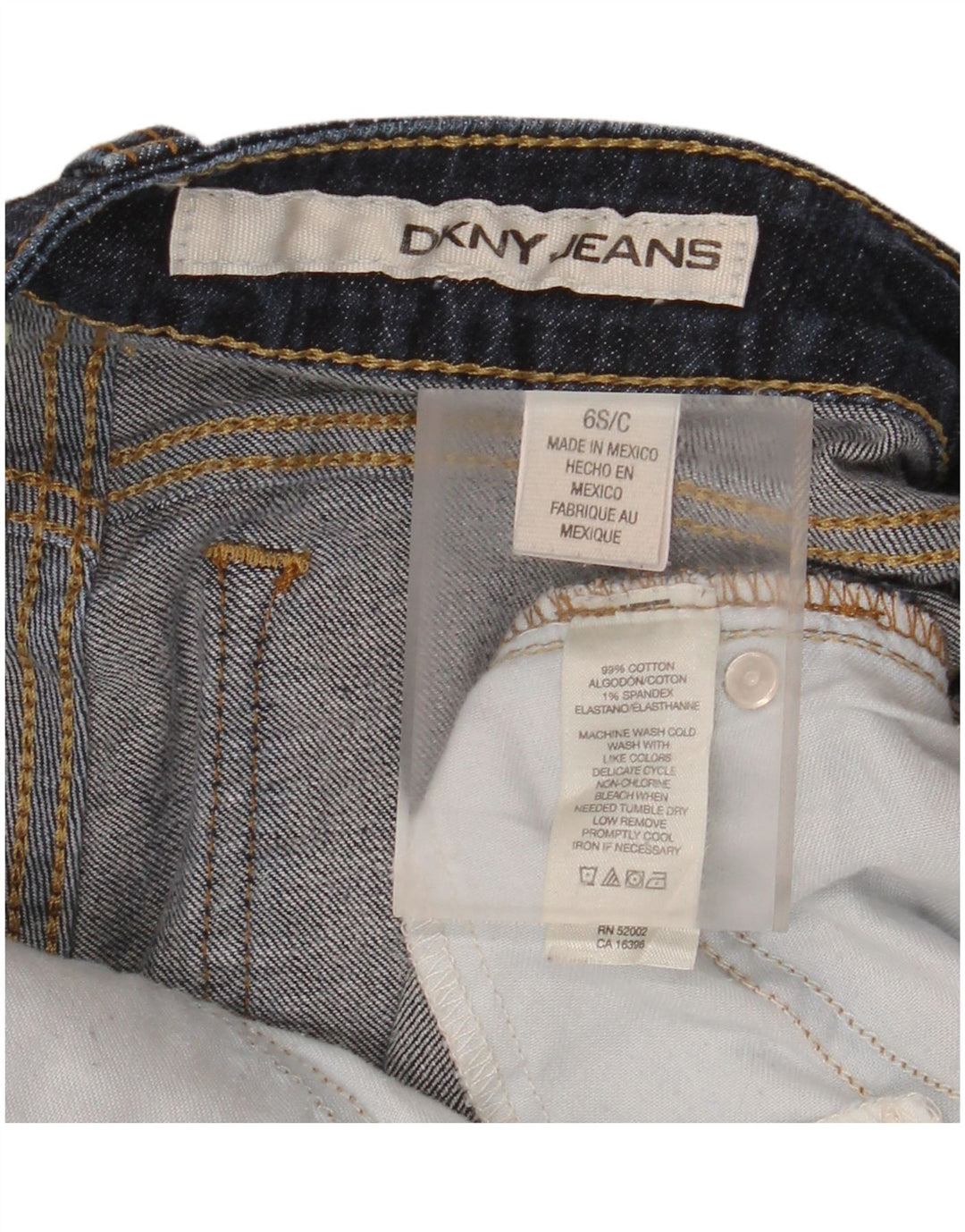 DKNY Womens Cropped Jeans US 6 Medium W28 L25 Navy Blue Cotton