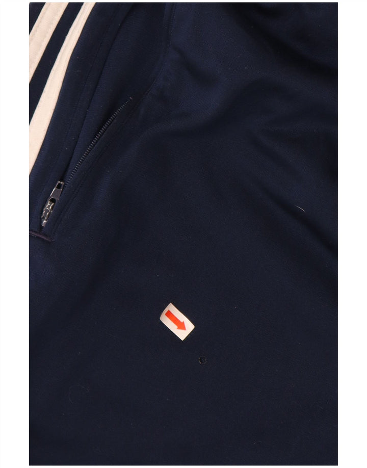 ADIDAS Mens Tracksuit Trousers Small  Navy Blue Polyester