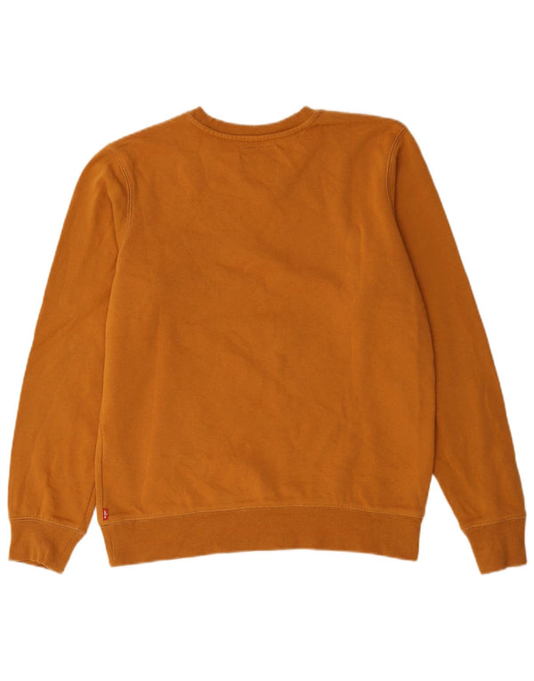 Levi's Boys Graphic Sweatshirt Jumper 15-16 Years Brown Cotton